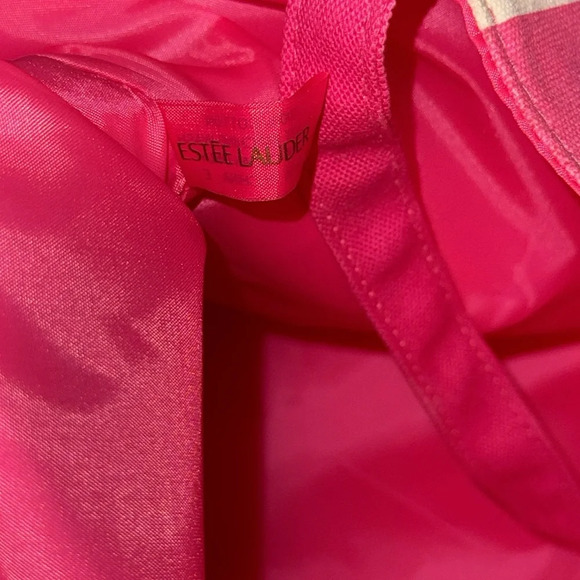 ESTEE LAUDER Cosmetics Skincare/Makeup Cotton Large Floral Colorful Tote Bag - Picture 11 of 11